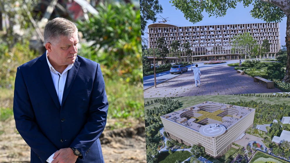Stavba vojenskej nemocnice v Prešove.