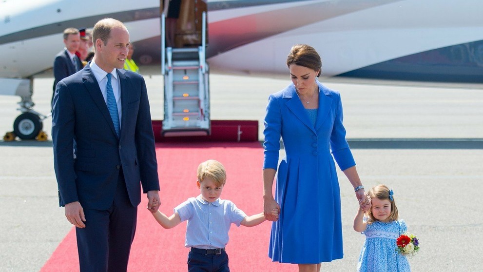 Princ William s Kate a deťmi. 