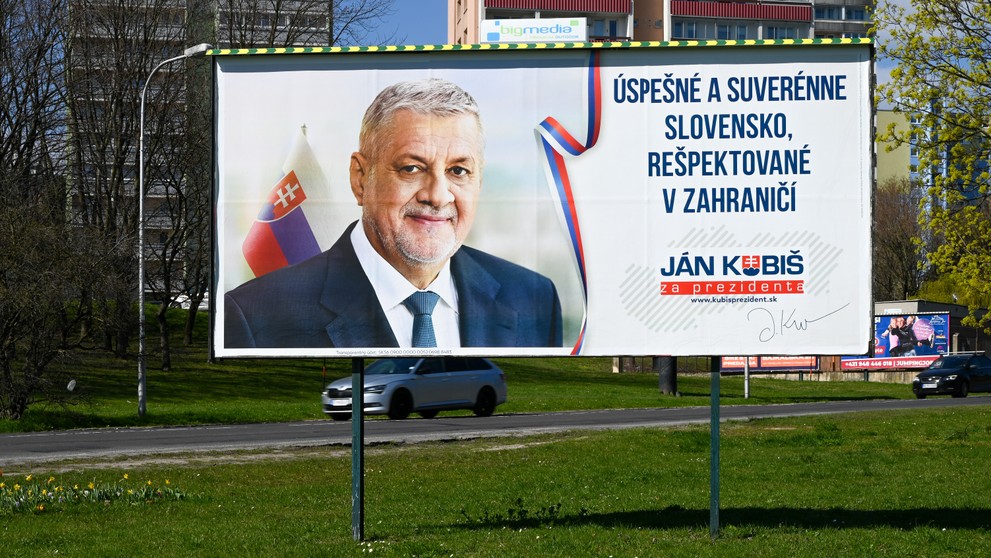 Bilbord Jána Kubiša.