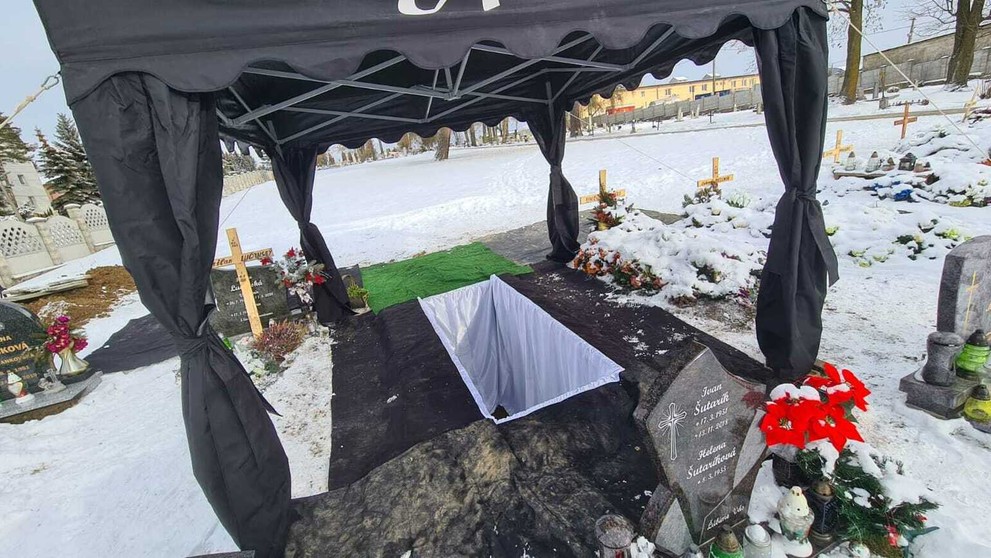 Pohreb Milana Lučanského.