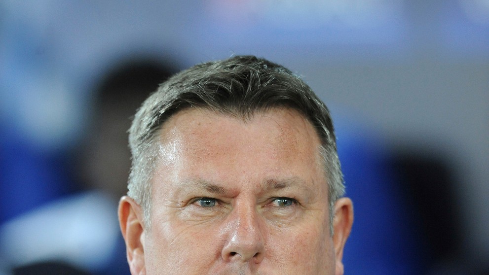 Tréner Leicestru Craig Shakespeare počas odvety osemfinále LM proti Seville.