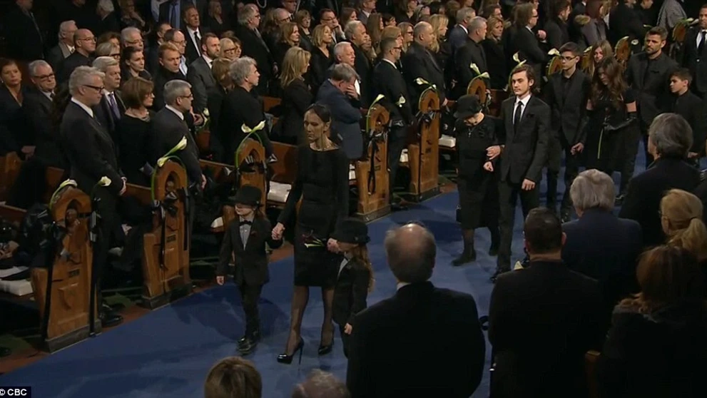 Pohreb manžela Celine Dion
