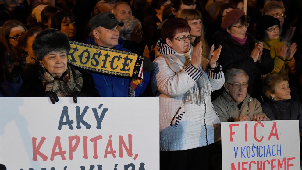 Protestné pochody Za slušné Slovensko naprieč Slovenskom