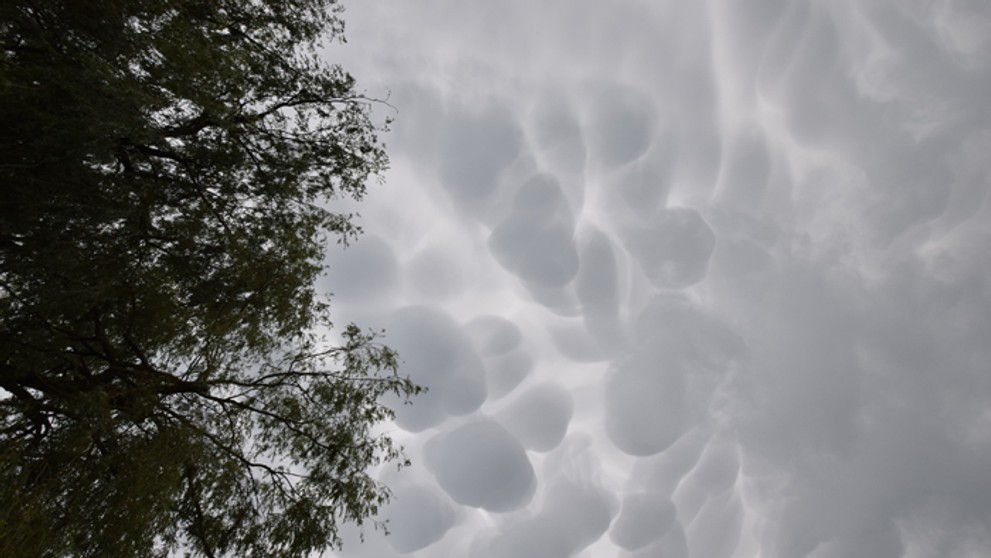 Mraky mammatus v Záhorskej Bystrici.