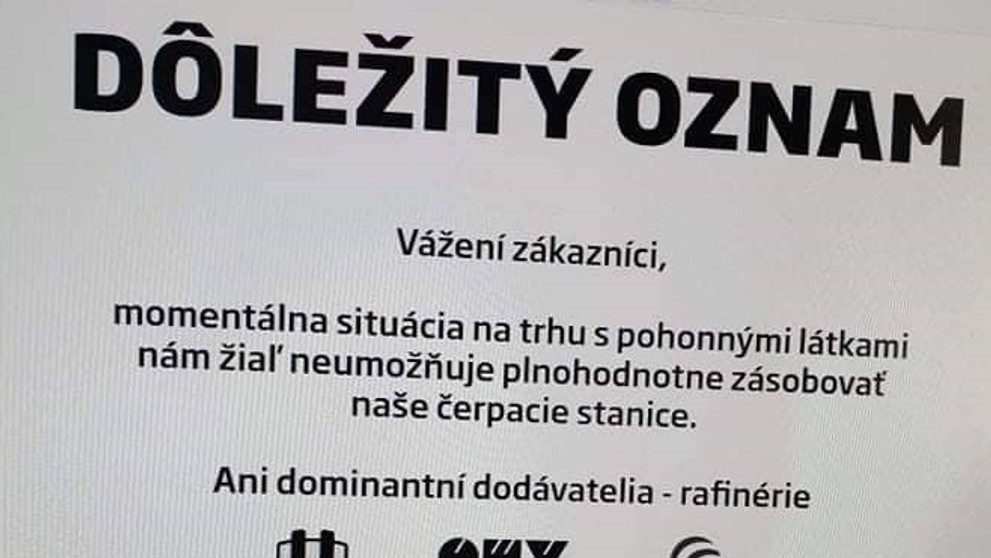 Motoristi sa môžu stretnúť aj s takýmto oznamom 