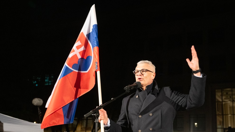 Zhromaždenie na podporu Ivana Korčoka