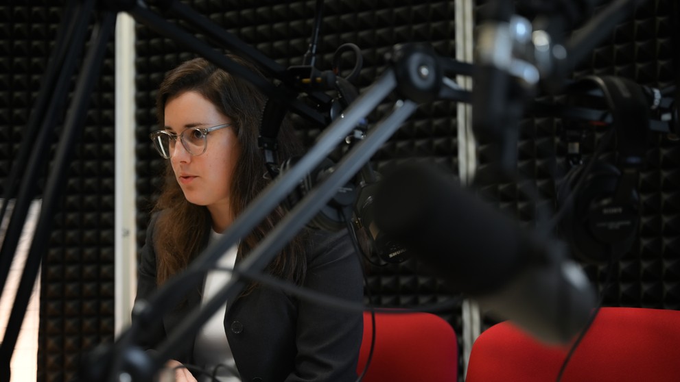 Nahrávanie rozhovoru.