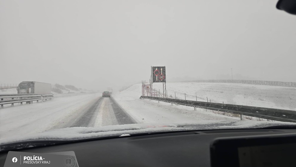 Zasnežené cesty.