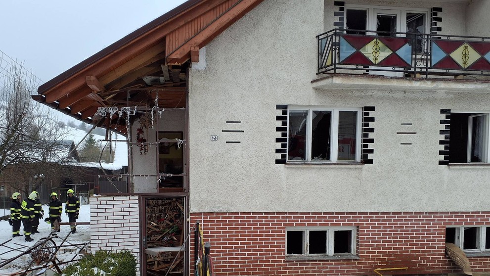 Výbuch v rodinnom dome.