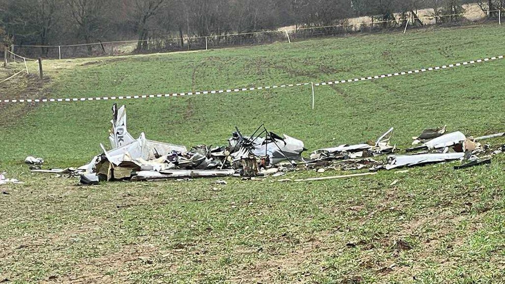 Miesta pádu lietadla