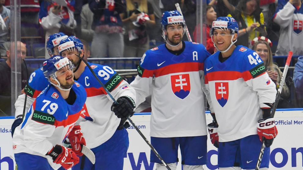 Na snímke radosť slovenských hráčov
