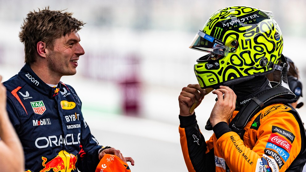 Dvaja najlepší jazdci aktuálnej sezóny Max Verstappen a Lando Norris.