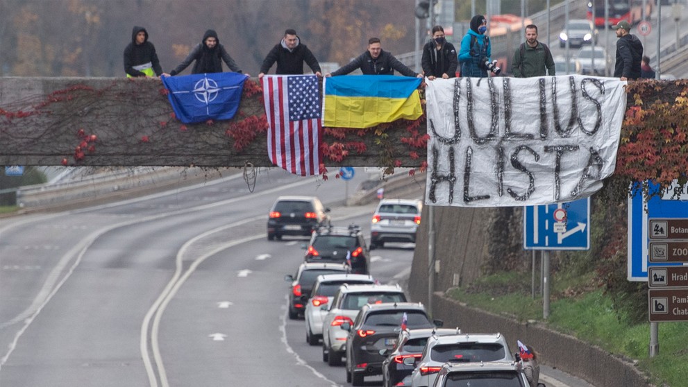 Autoprotest strany Smer-SD v Bratislave