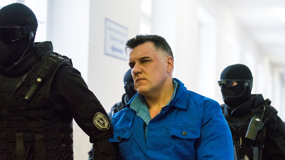 Rok 2017. Černák vypovedá v prípade vraždy Miroslava Sýkoru.