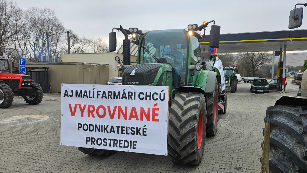 Protest farmárov v Prešove.