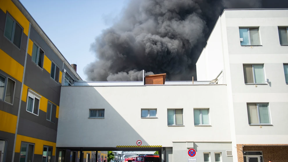 Požiar v Rovinke