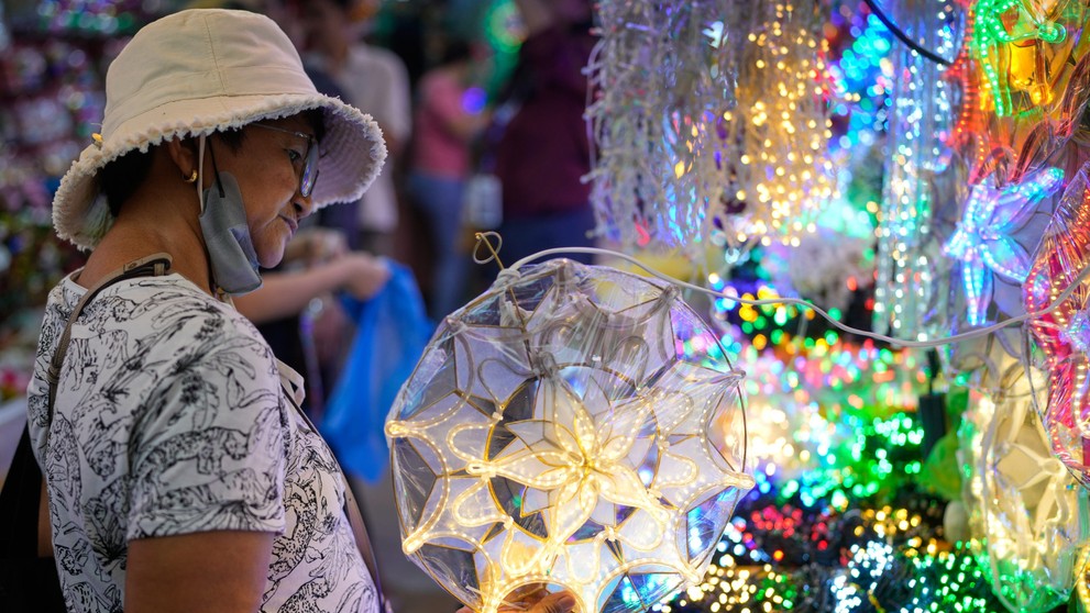 Vianočná výzdoba na Filipínach.