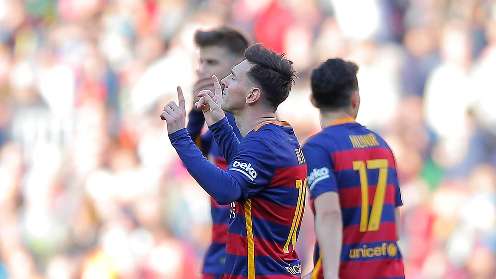 Lionel Messi v zápase proti Getafe.
