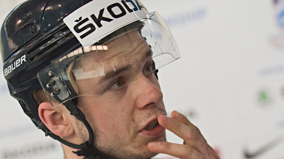 Martin Réway počas tréningu v hale Športového paláca Jubilejnyj.