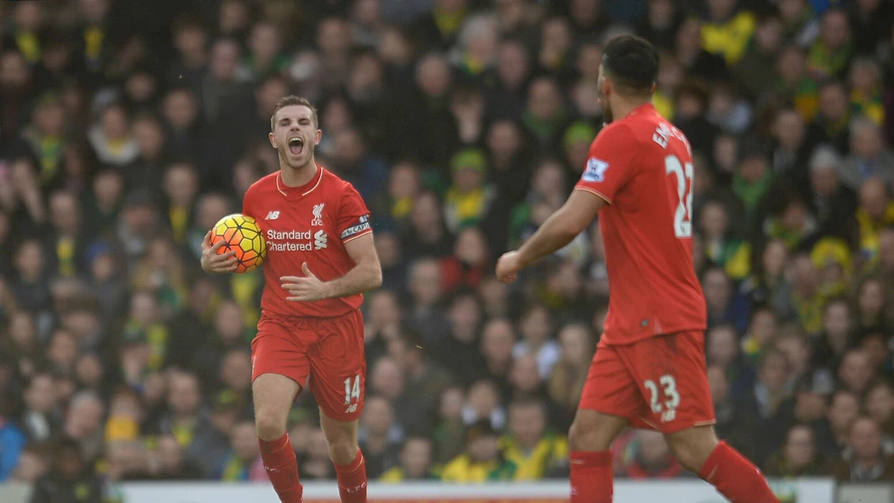 Henderson dvoma gólmi pomohol Liverpoolu k víťazstvu nad Norwichom.