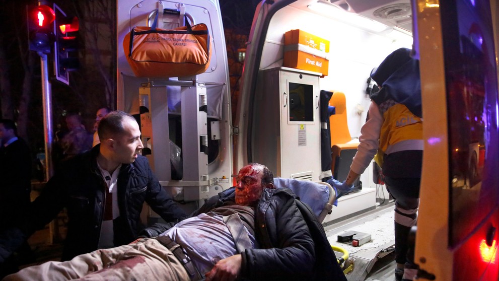 Bombový útok v Ankare.