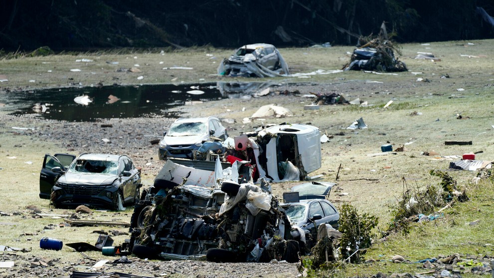 Škody po záplavách v Belgicku