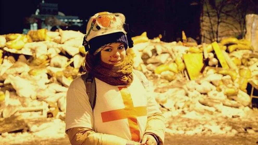 Olesja Žukovská, postrelená zdravotníčka z Kyjeva
