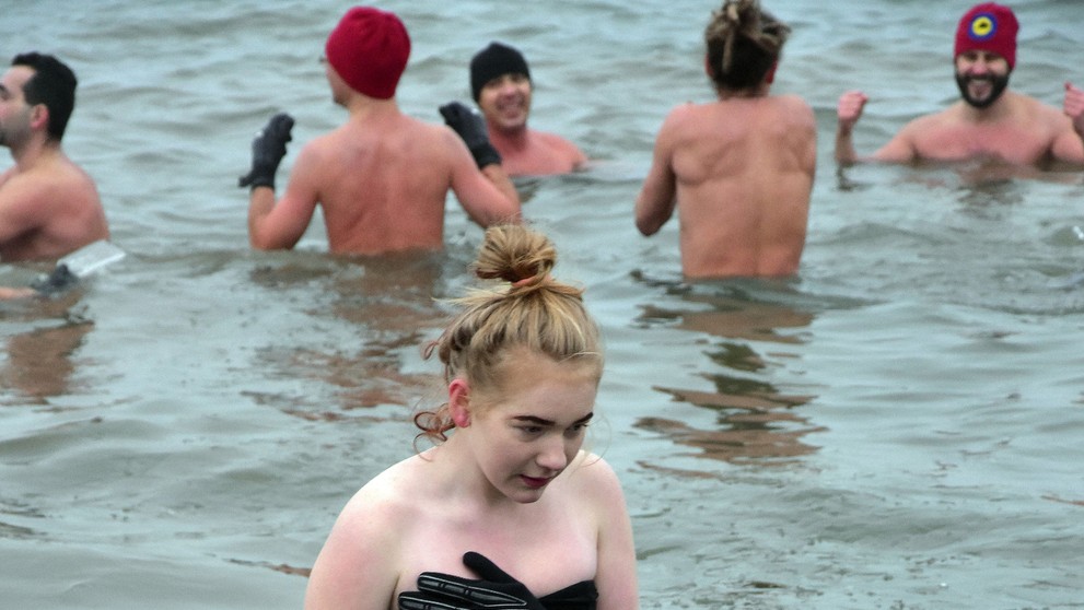 Otužilci v Zemplínskej šírave.