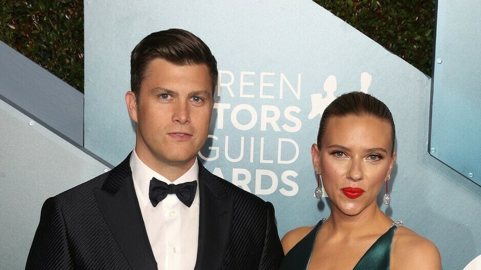 Scarlett Johansson s tretím manželom Colinom Jostom