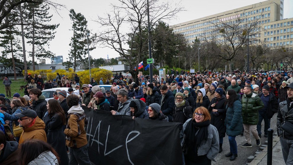 Protestný pochod kultúrnej obce.