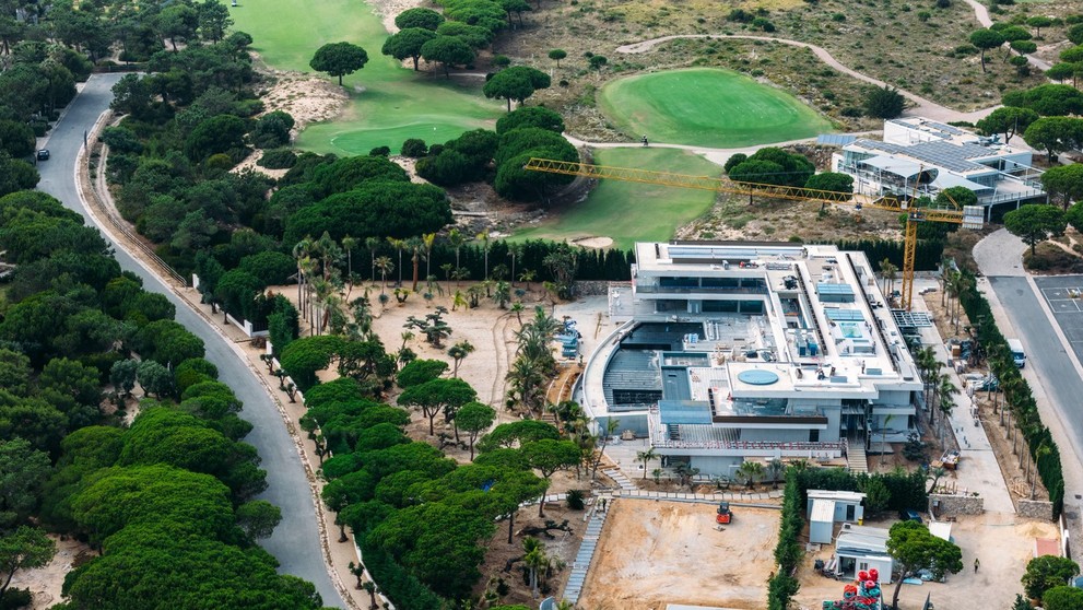 Rozostavaný dom Cristiana Ronalda v obci Cascais.