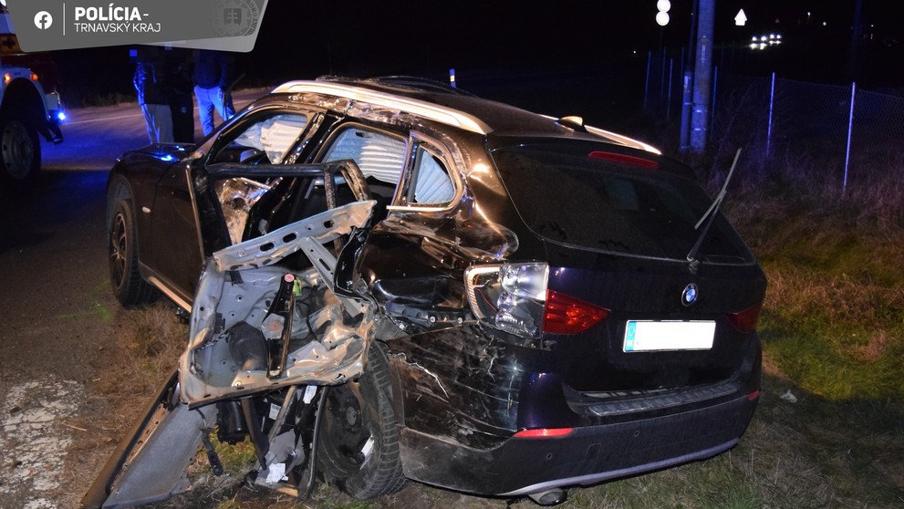 Nehoda pri obci Kajal.