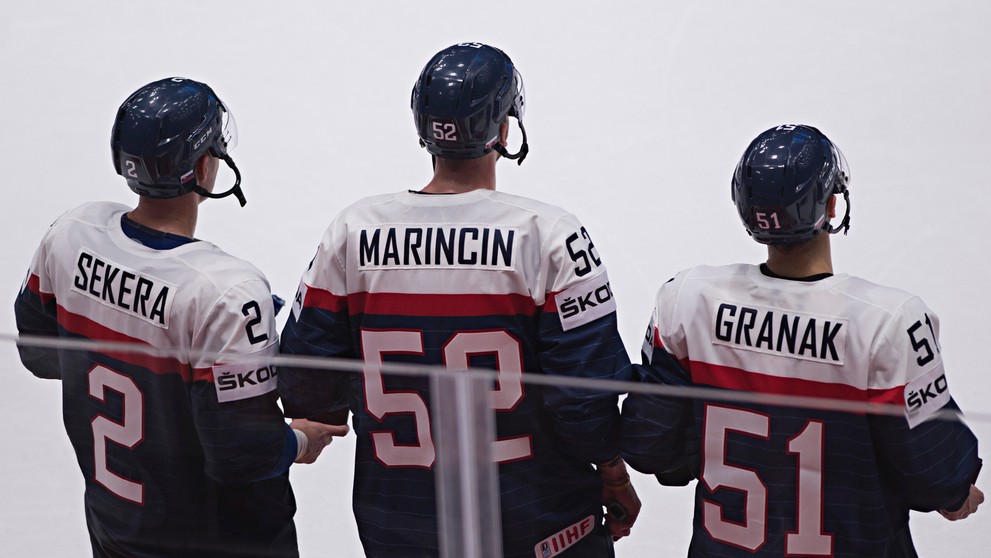 Trojicu Sekera, Marinčin, Graňák ohodnotili organizátori ako najlepších hráčov Slovenska na MS.