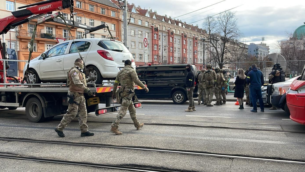 Zásah NAKA v centre Bratislavy.
