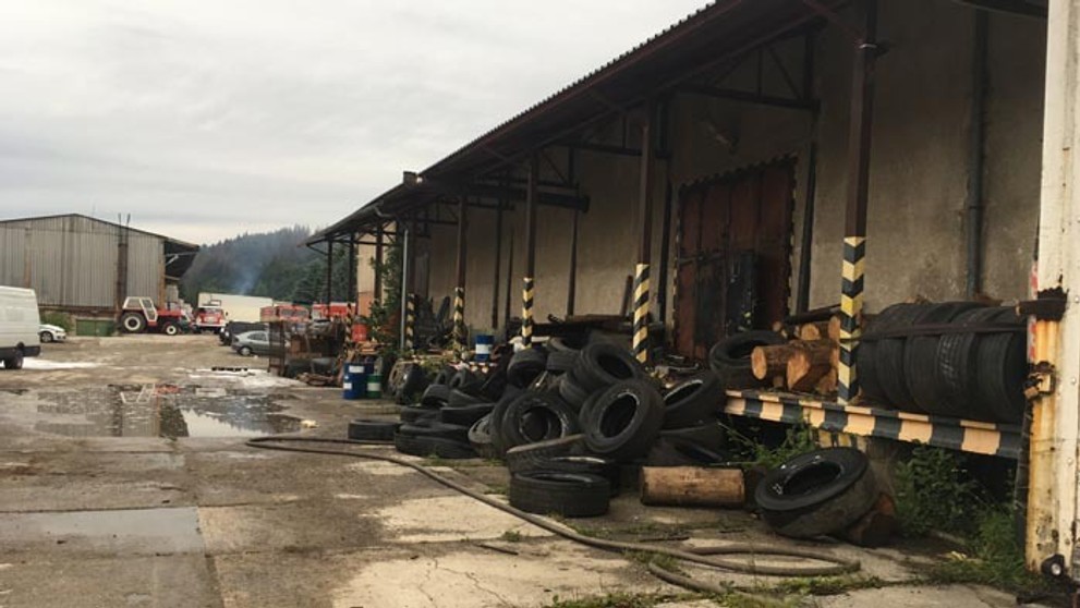 Požiar v Rakovej pri Čadci.