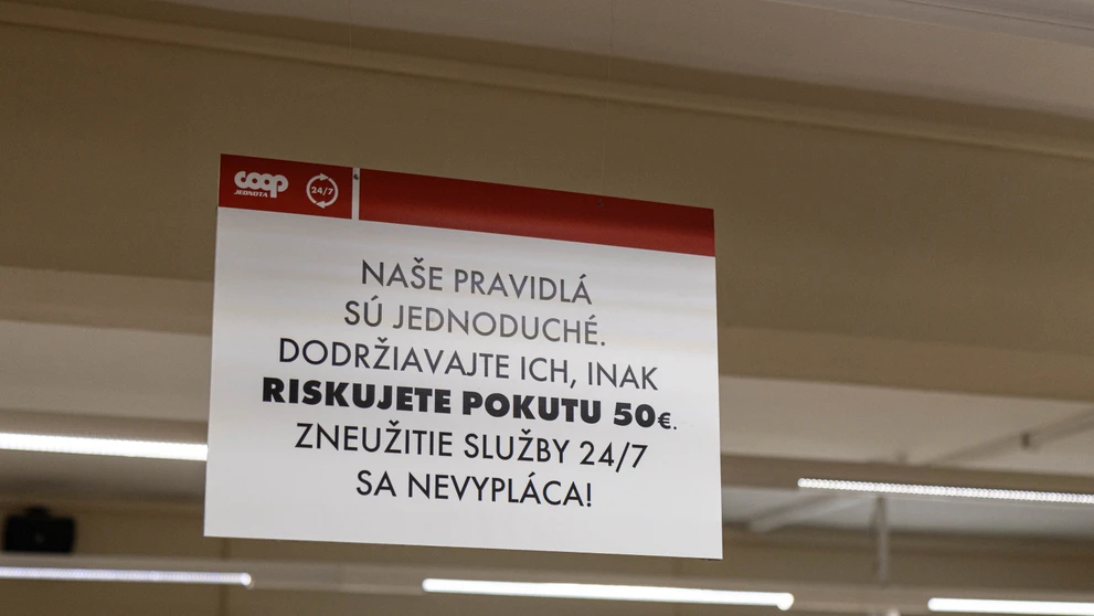 Nakupovanie v samoobslužnej predajni COOP Jednota