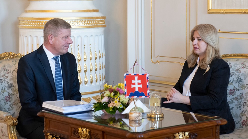 Heger a Lengvarský v prezidentskom paláci