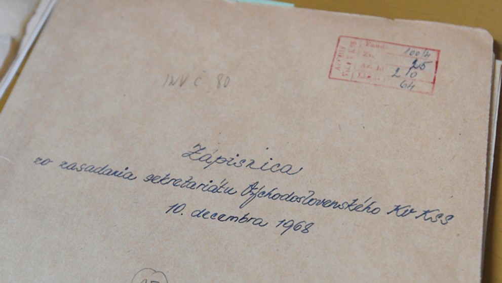 Zápisnica zo zasadania sekretariátu Východoslovenského KV KSS.