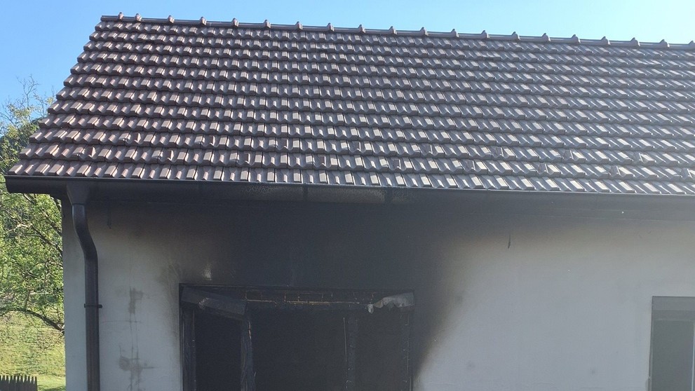 Požiar v Perneku.