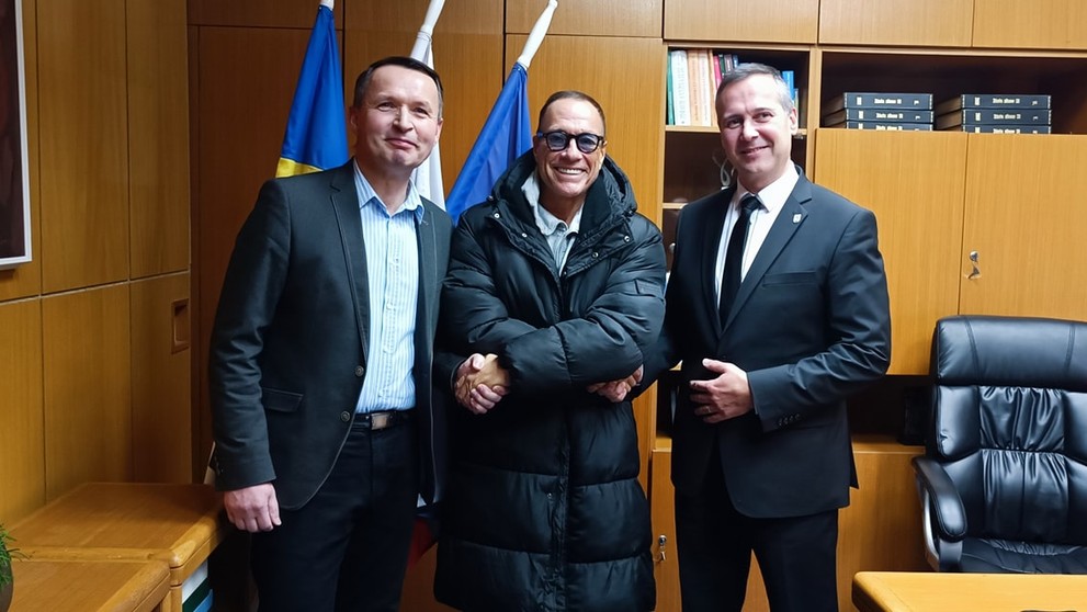 Jean-Claude van Damme v Michalovciach.