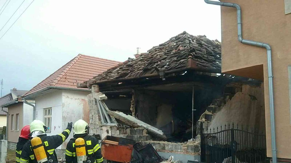 Výbuch domu v Spišskej Teplici.