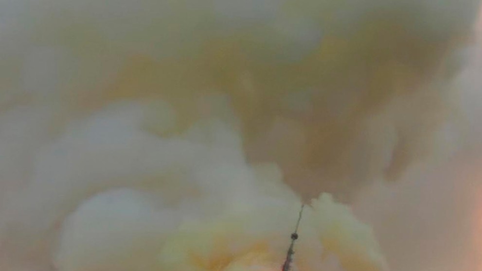 Horiaca katedrála Notre-Dame.