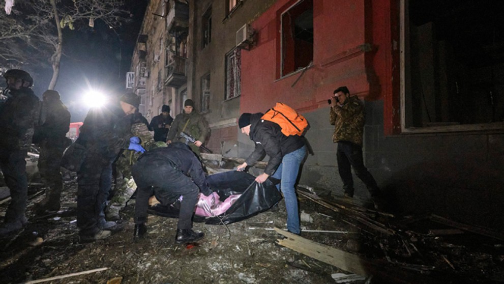 Raketový útok v Krematorsku.