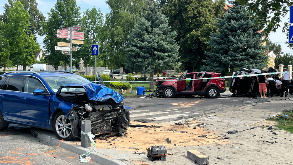 Policajná naháňačka v Tomášove.