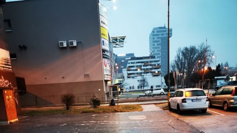 Poľadovica v bratislavskej Petržalke.