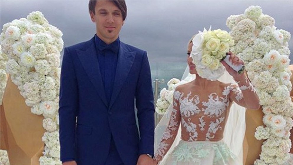 Tatiana Volosožarová a Maxim Trankov pred obradom.