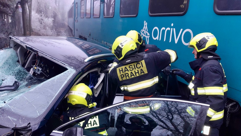 Dopravná nehoda v pražskej Liboci