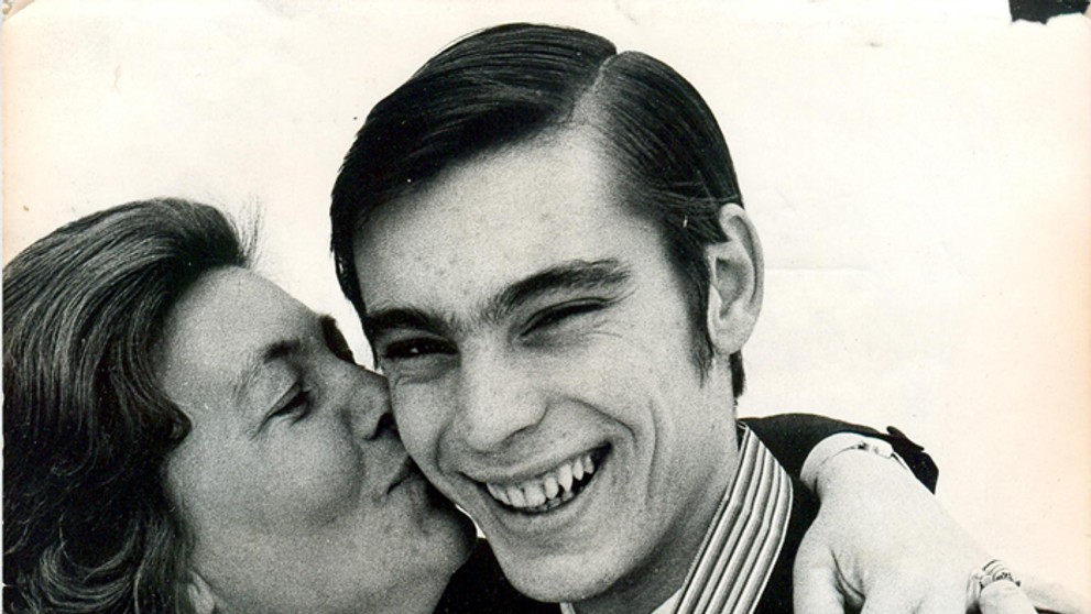 Hilda Múdra a Ondrej Nepela po zisku titulu majstra sveta 1973.