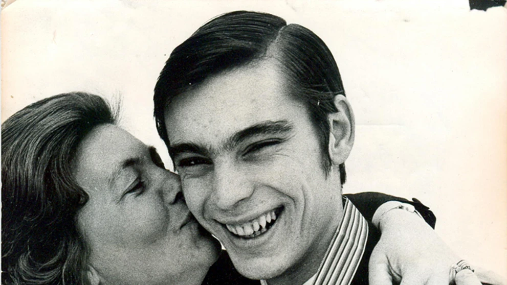 Hilda Múdra a Ondrej Nepela po zisku titulu majstra sveta 1973.