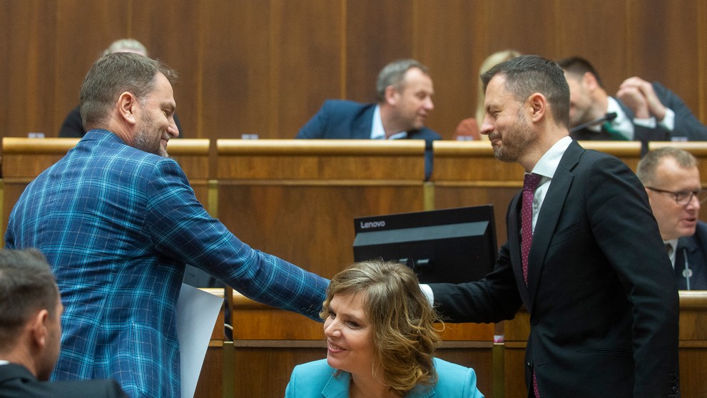 Igor Matovič a Eduard Heger.
